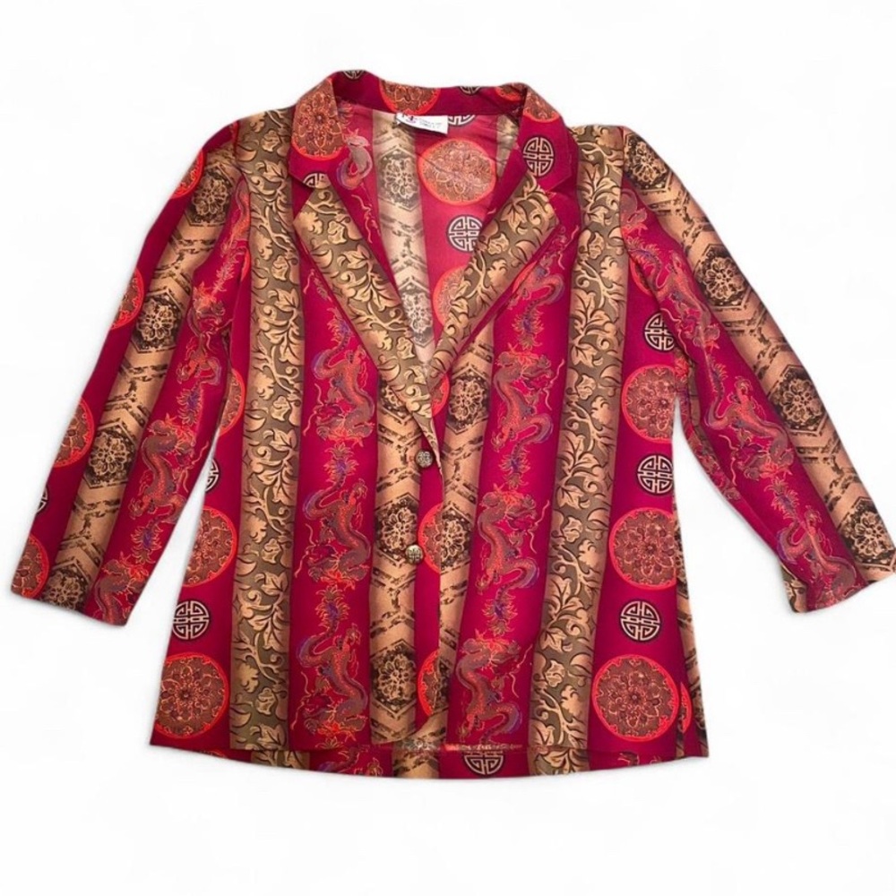 Vintage 90’s Maggie Sweet Dragon Stripe Blazer